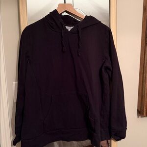 Motherhood Maternity Striped Nursing Hoodie - Cream and Black